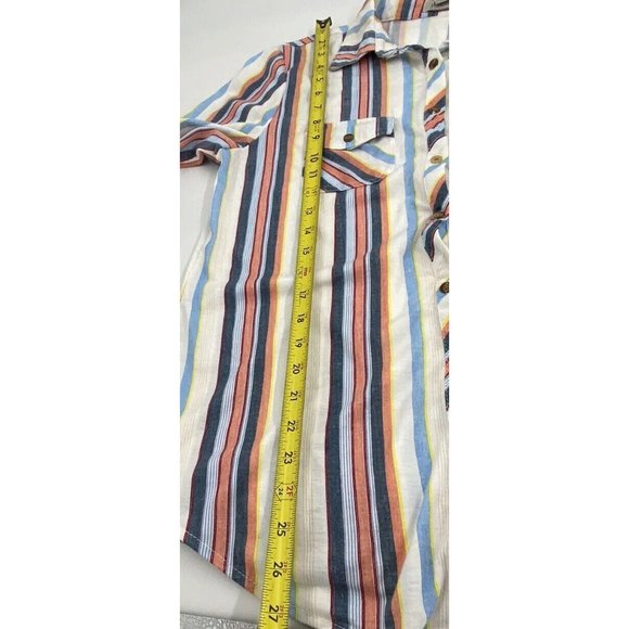 Passport Women Large Multicolored Button Up Long Sleeve Shirt Comfortable Ranch - Picture 10 of 13